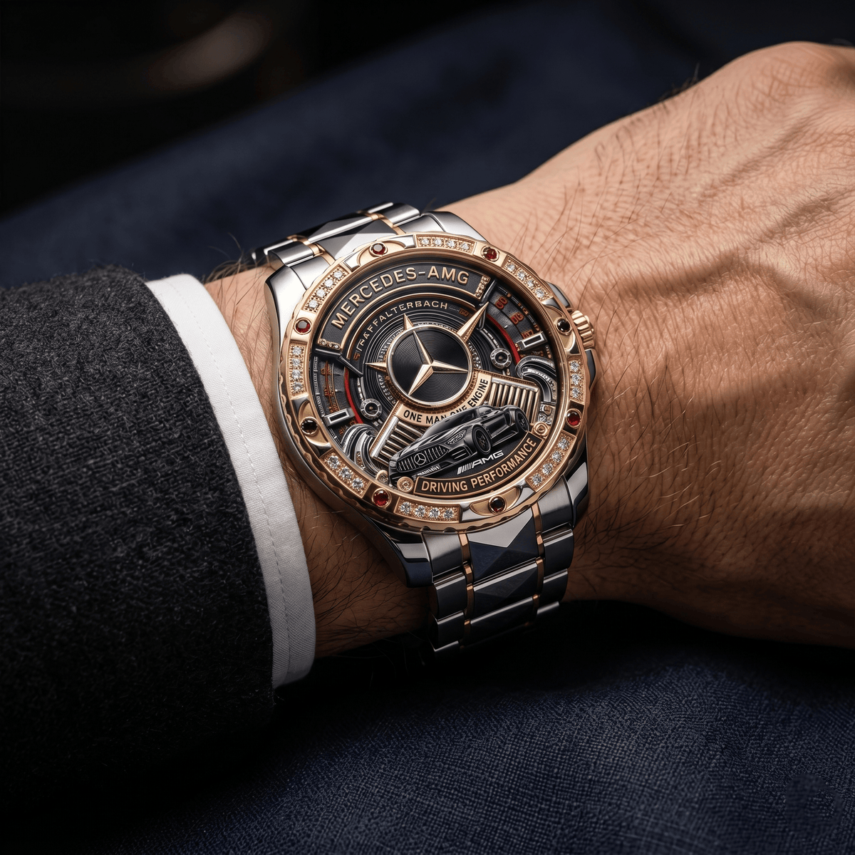 AMG Premium Stainless Steel Watch LNTH