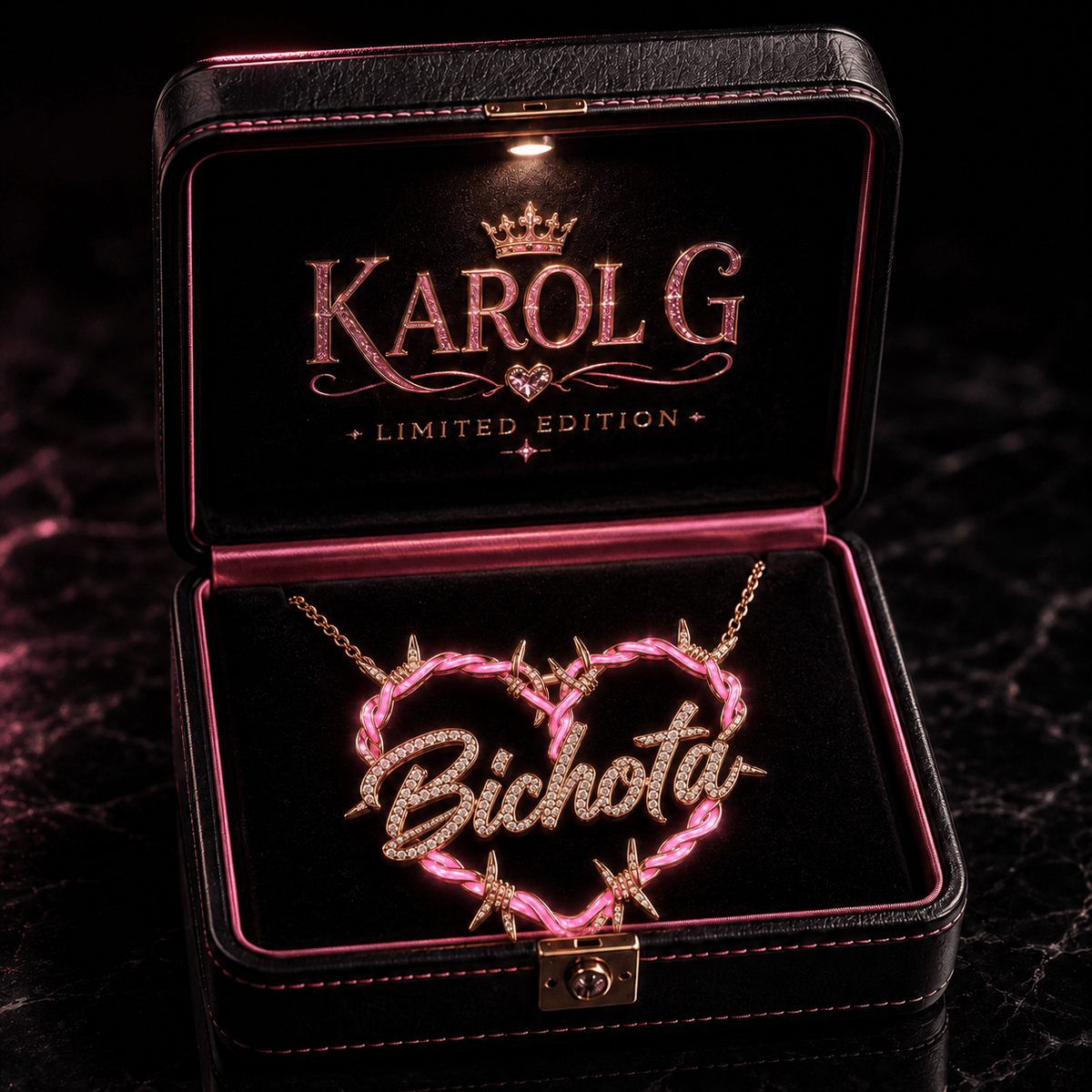 KRG Solid Gold Chain with Diamond Pendant BMD