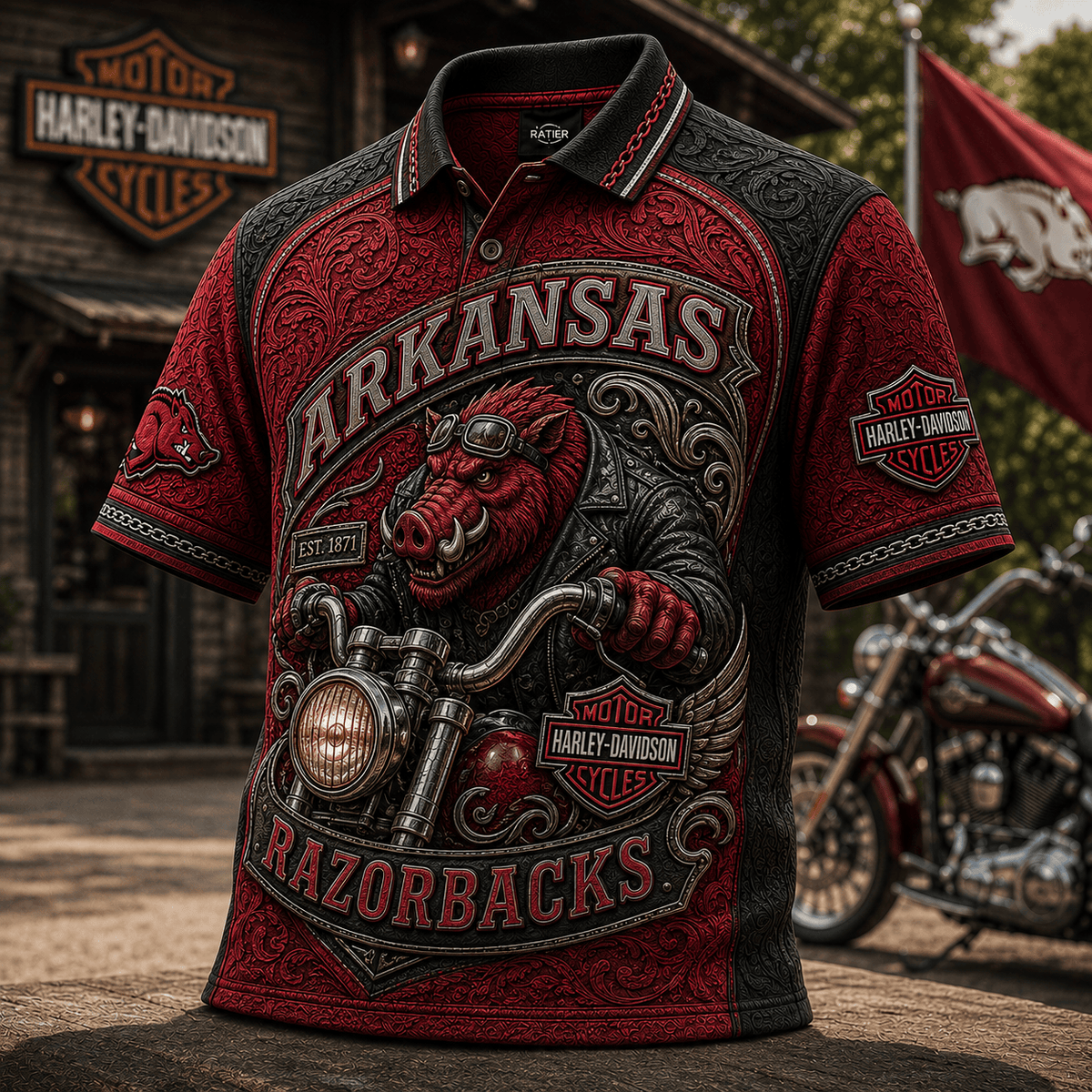 PREMIUM AKR EMBOSS POLO SHIRT HQH