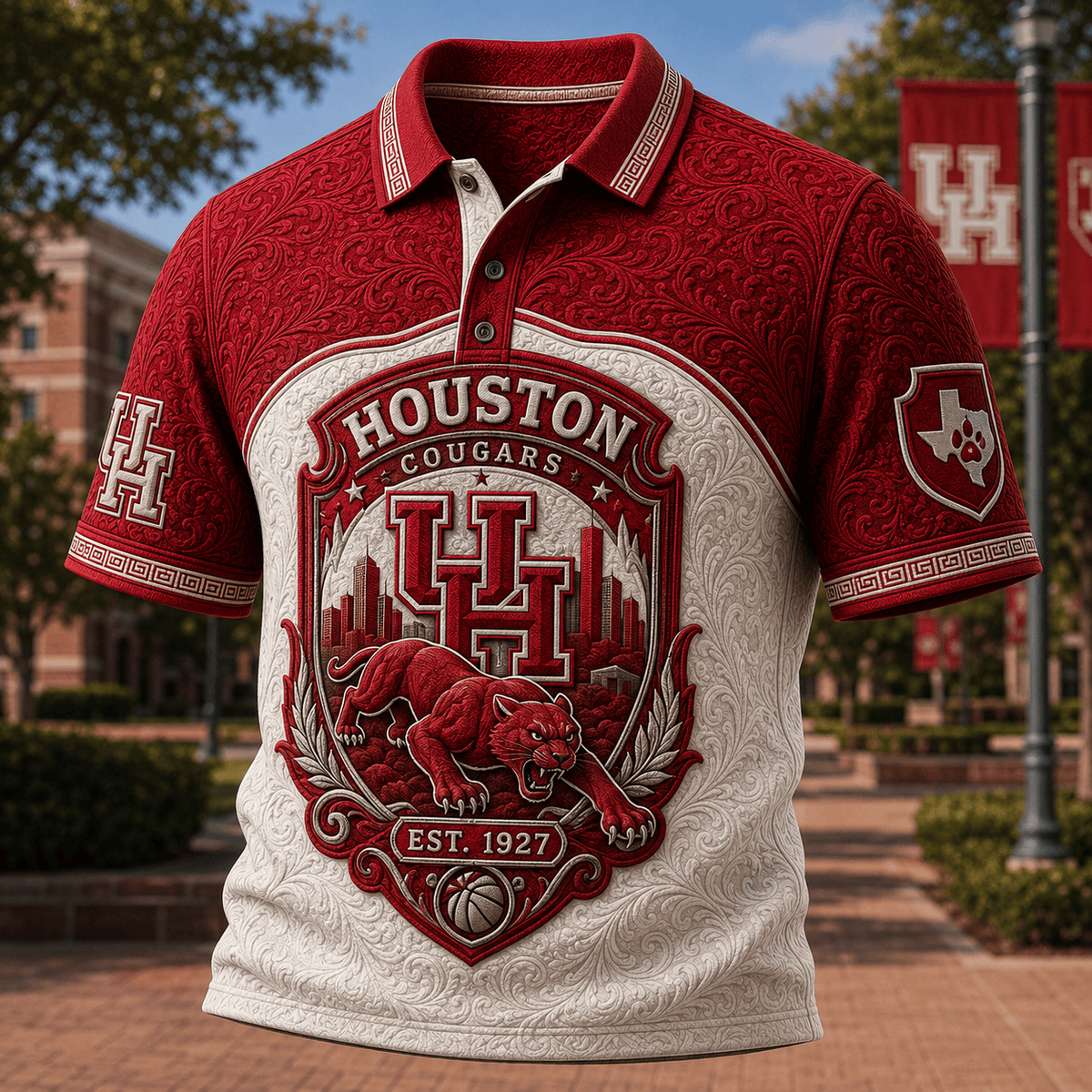 PREMIUM HTCG EMBOSS POLO SHIRT HQH