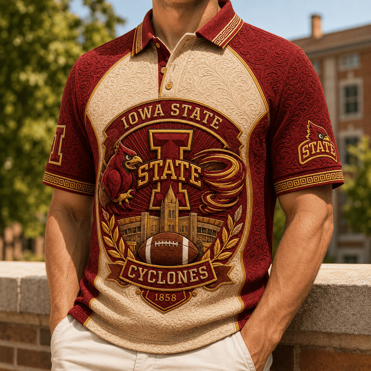 PREMIUM ISC EMBOSS POLO SHIRT HQH