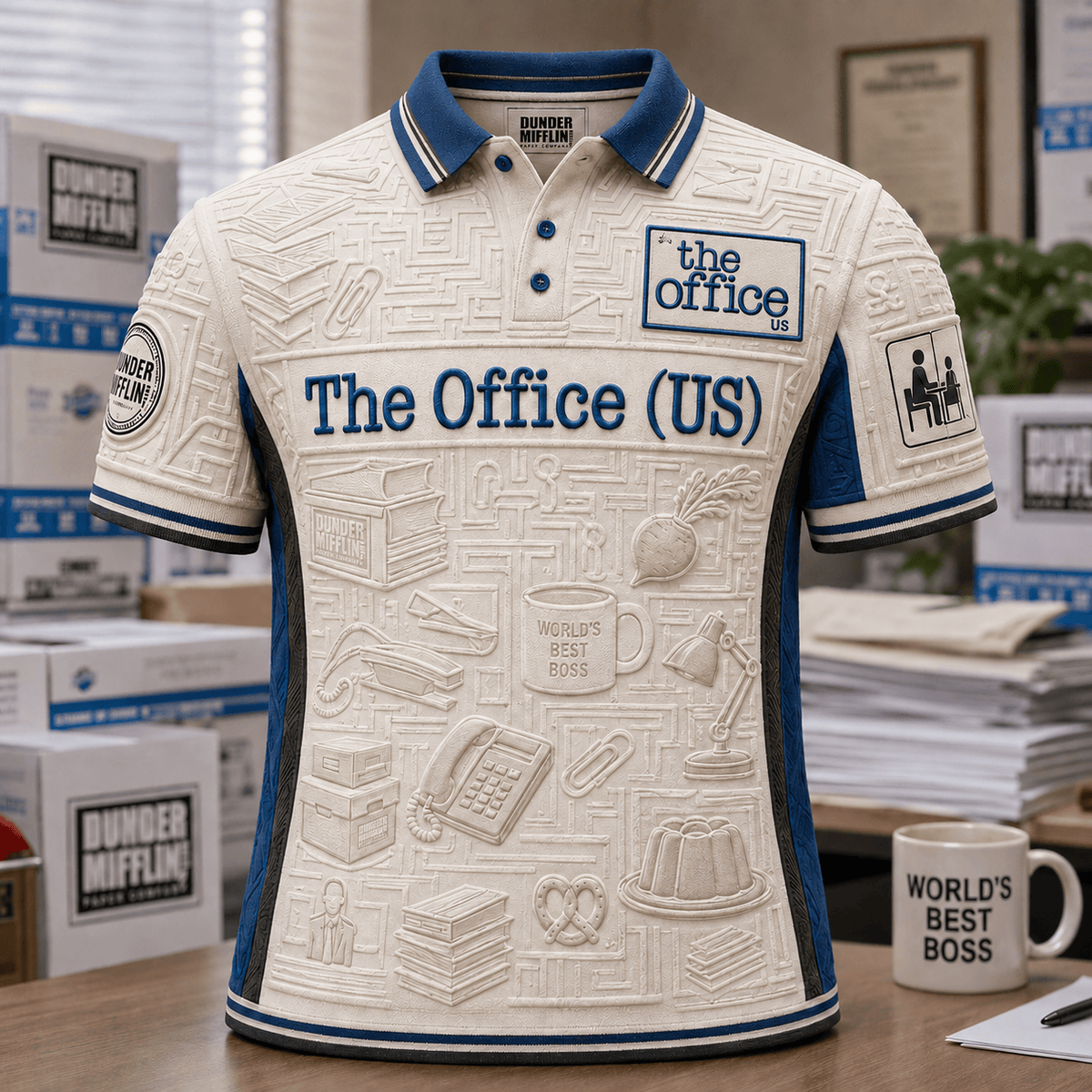 PREMIUM TOF EMBOSS POLO SHIRT NTVA