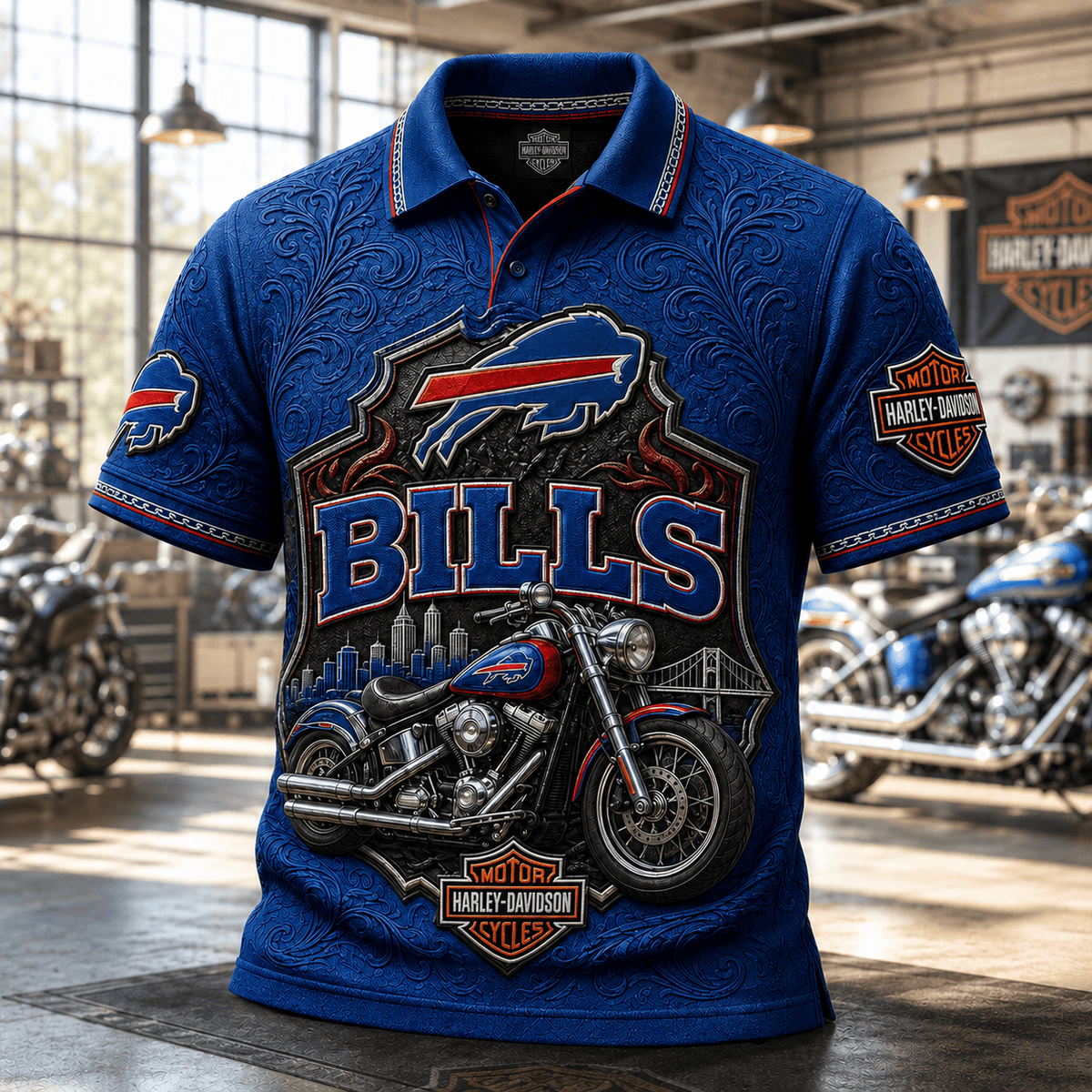 PREMIUM BFBL EMBOSS POLO SHIRT HQH