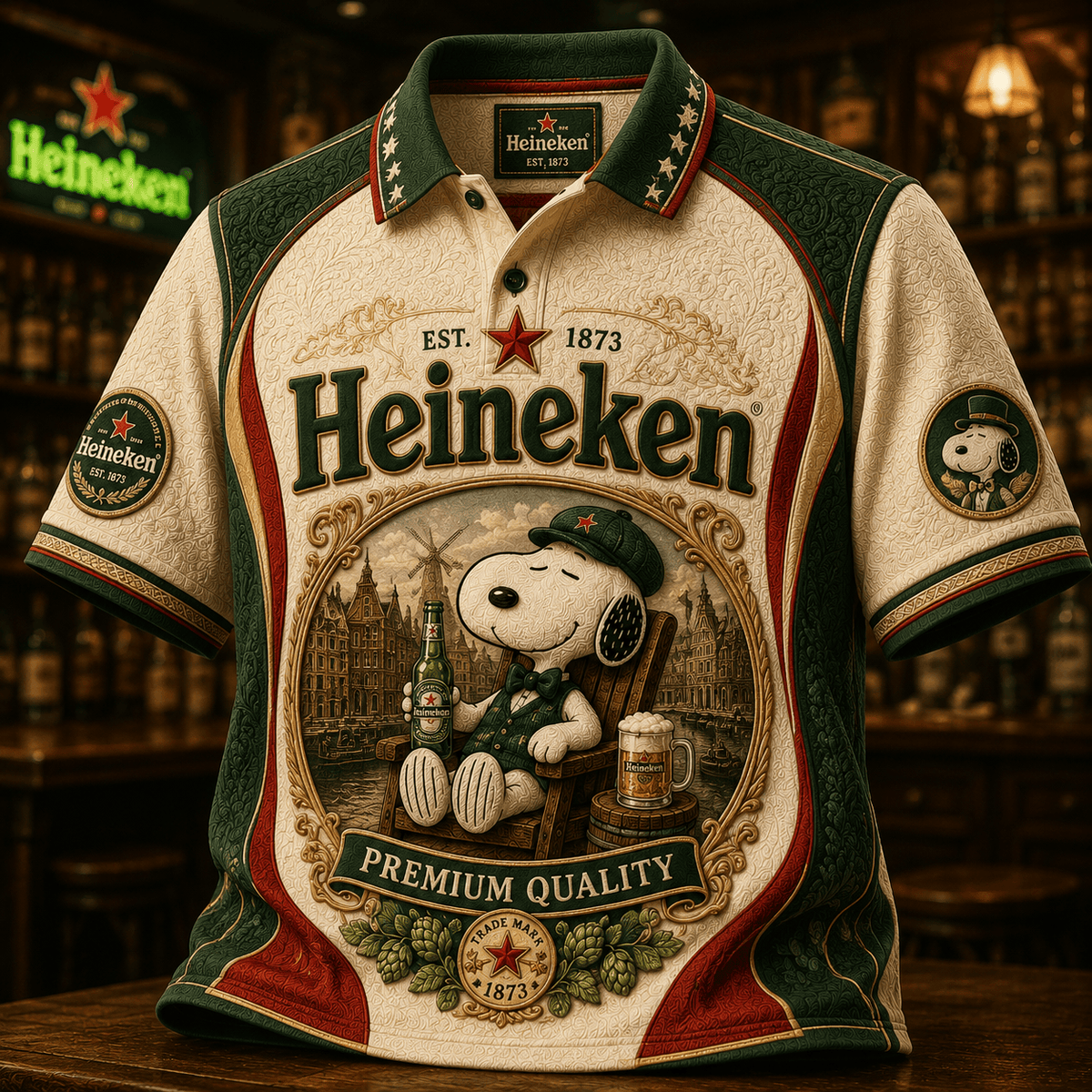 PREMIUM HNK EMBOSS POLO SHIRT HQH