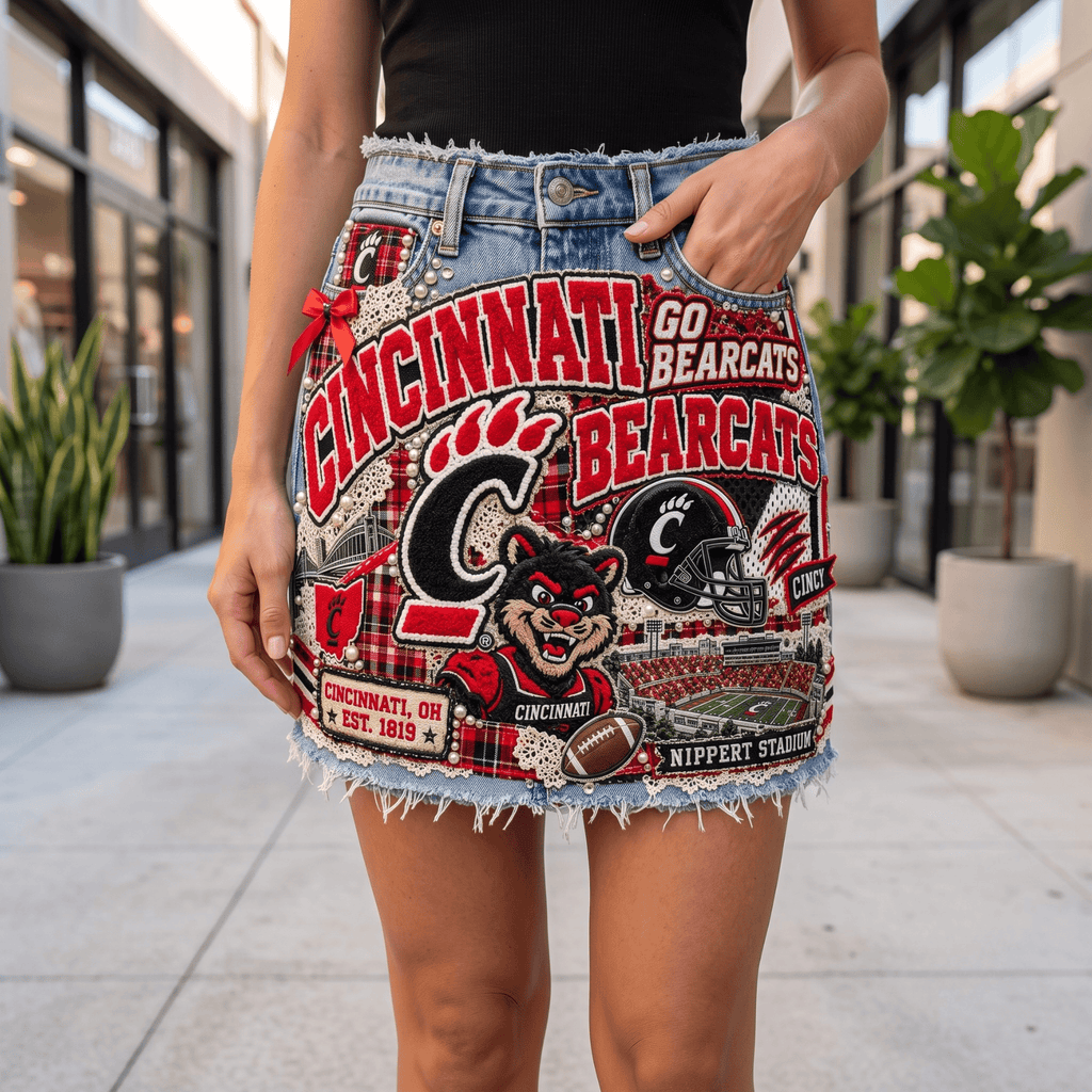 CCBC Embellished Denim Skirt NTKO