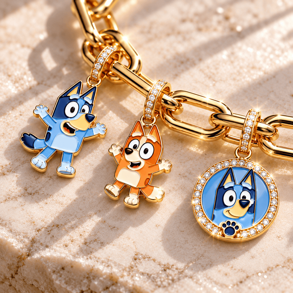 BLU Gold Charm Bracelet Set BMD