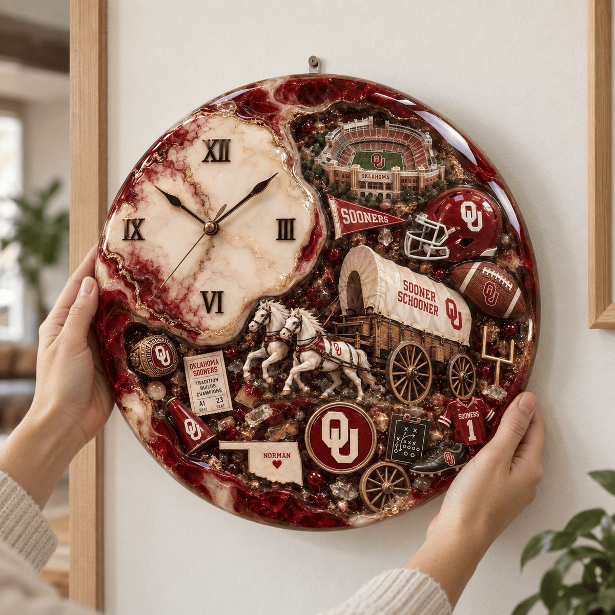 Premium OSN Statement 3D Decorative Wall Clock HTTT