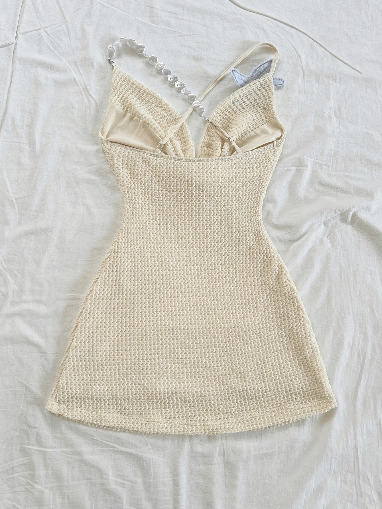 Pure and sexy halter dress for women's spring collection, new hot girl sexy backless strap with five-pointed star embroidery